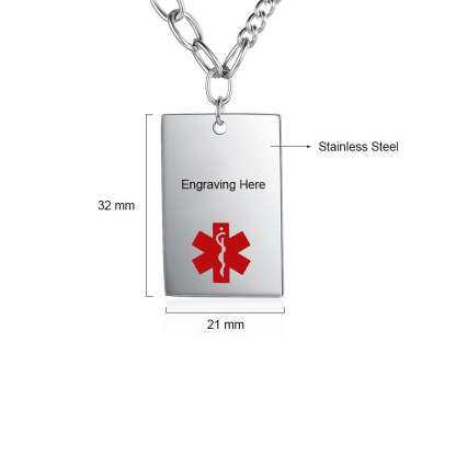 Customized Rectangle Stainless Steel Pendants-Florence Scovel