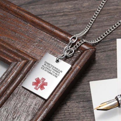 Customized Rectangle Stainless Steel Pendants-Florence Scovel