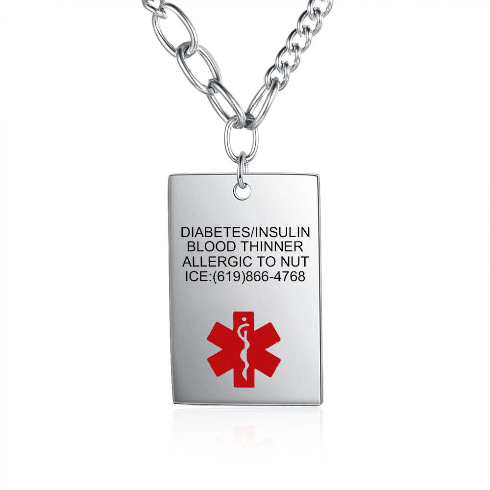 Customized Rectangle Stainless Steel Pendants-Florence Scovel