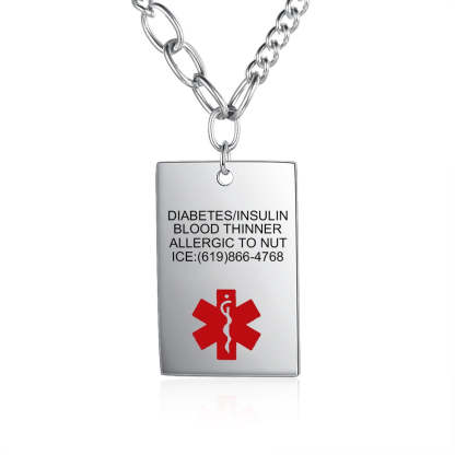 Customized Rectangle Stainless Steel Pendants-Florence Scovel