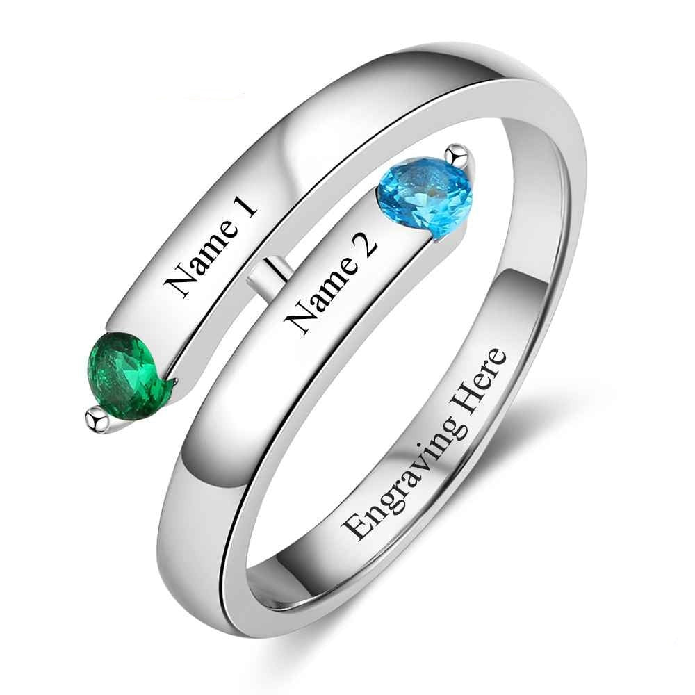 Personalized Sterling Silver Open End Ring-Florence Scovel