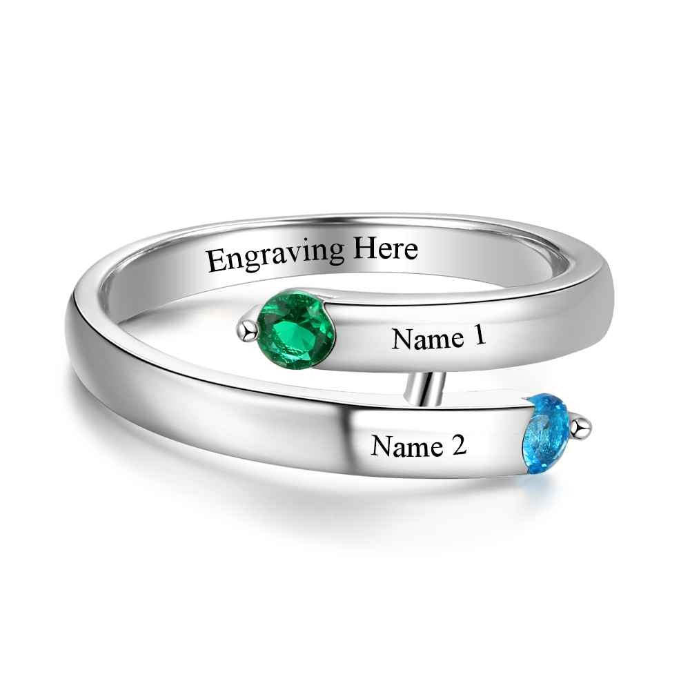 Personalized Sterling Silver Open End Ring-Florence Scovel