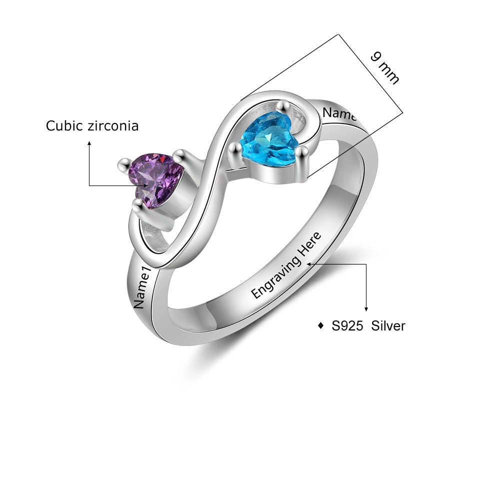 Sterling Silver Infinity Custom Ring-Florence Scovel