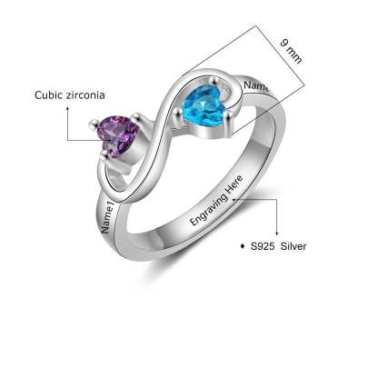 Sterling Silver Infinity Custom Ring-Florence Scovel