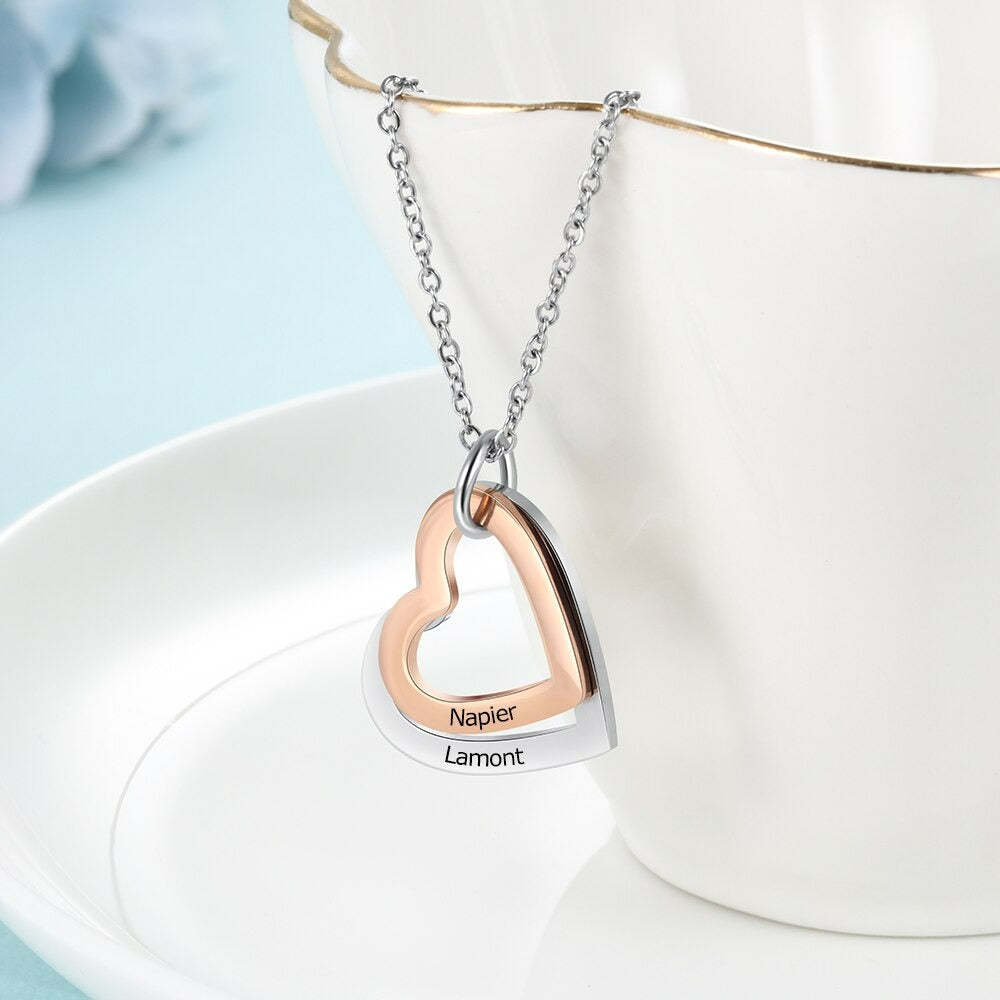 Personalized Rose Gold Heart Pendant-Florence Scovel