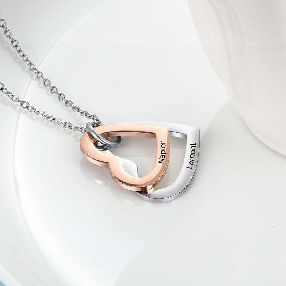 Personalized Rose Gold Heart Pendant-Florence Scovel