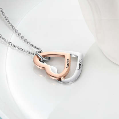 Personalized Rose Gold Heart Pendant-Florence Scovel