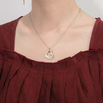 Personalized Rose Gold Heart Pendant-Florence Scovel