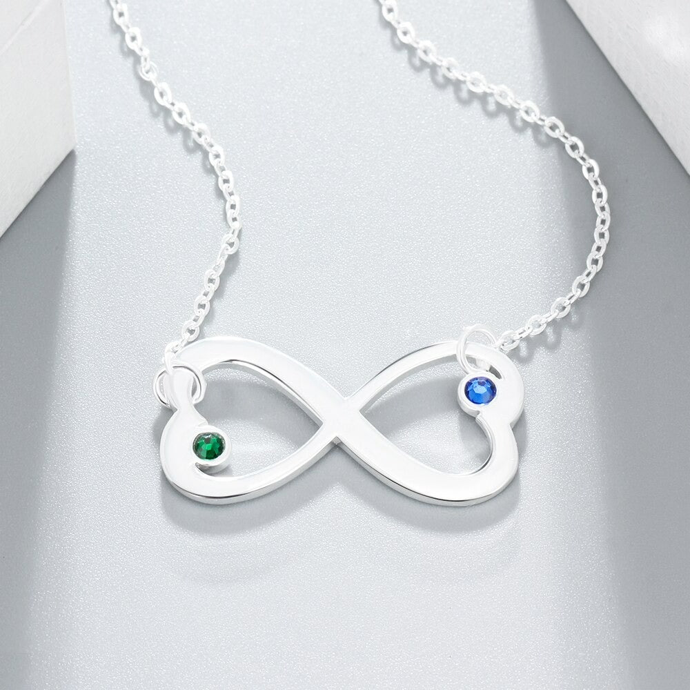 Personalized 2 Names 2 Stones Necklace-Florence Scovel