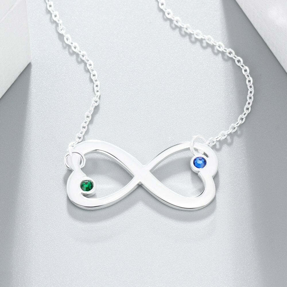 Personalized 2 Names 2 Stones Necklace-Florence Scovel