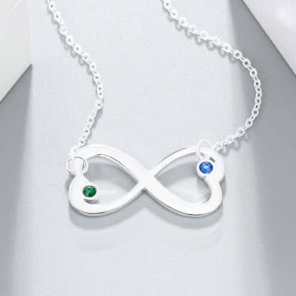 Personalized 2 Names 2 Stones Necklace-Florence Scovel