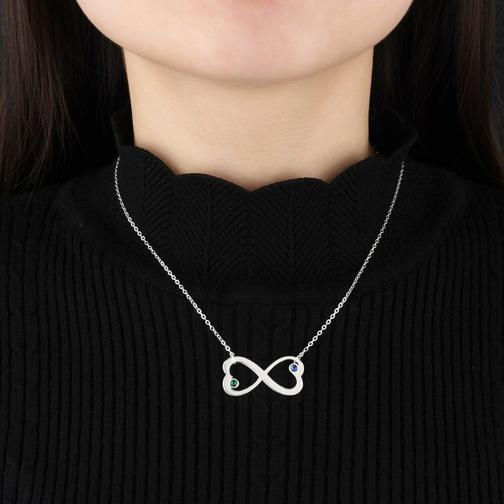Personalized 2 Names 2 Stones Necklace-Florence Scovel
