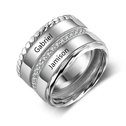 Personalized Name Band Rings For Women-Florence Scovel