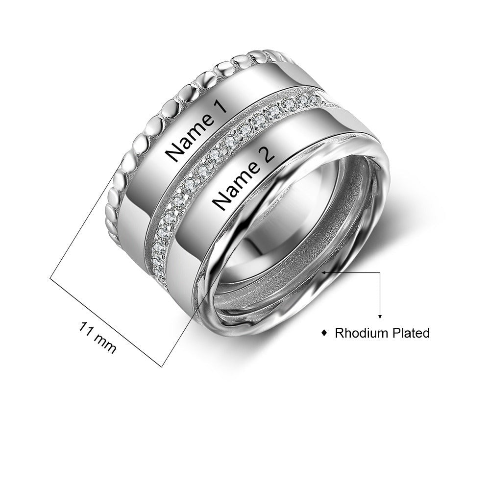 Personalized Name Band Rings For Women-Florence Scovel