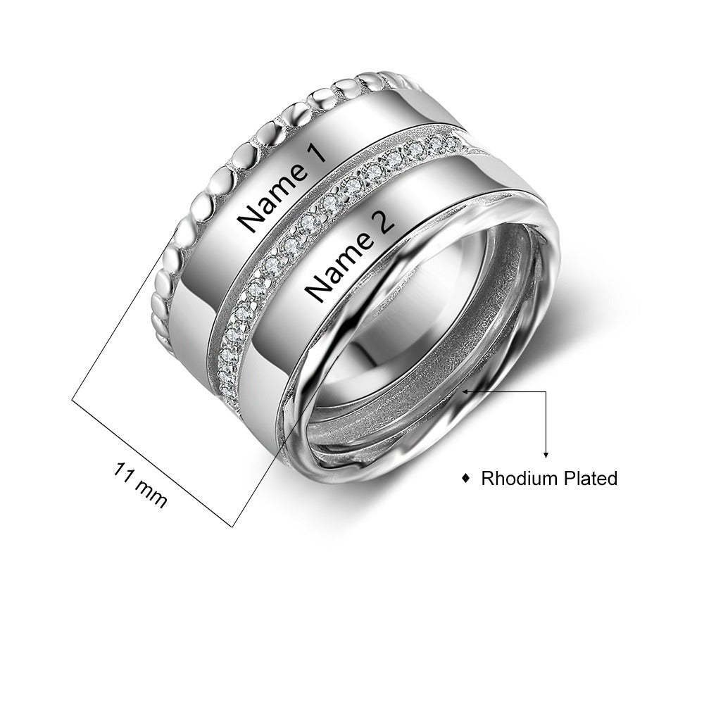 Personalized Name Band Rings For Women-Florence Scovel