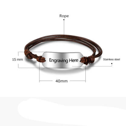 Custom Engrave Name Bar Bracelets-Florence Scovel
