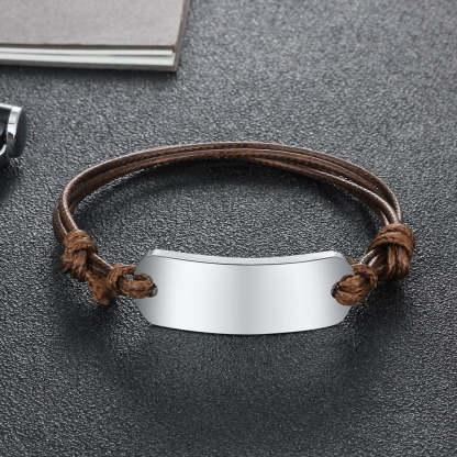 Custom Engrave Name Bar Bracelets-Florence Scovel