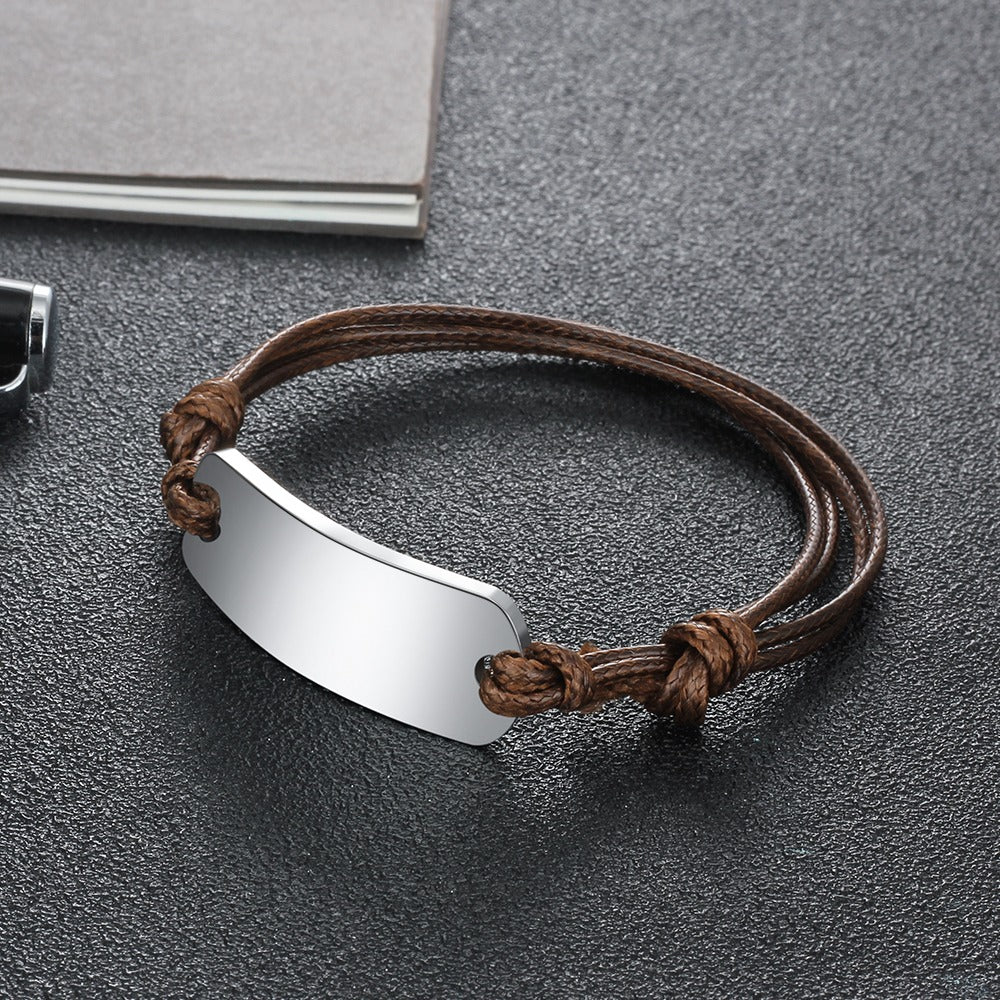 Custom Engrave Name Bar Bracelets-Florence Scovel