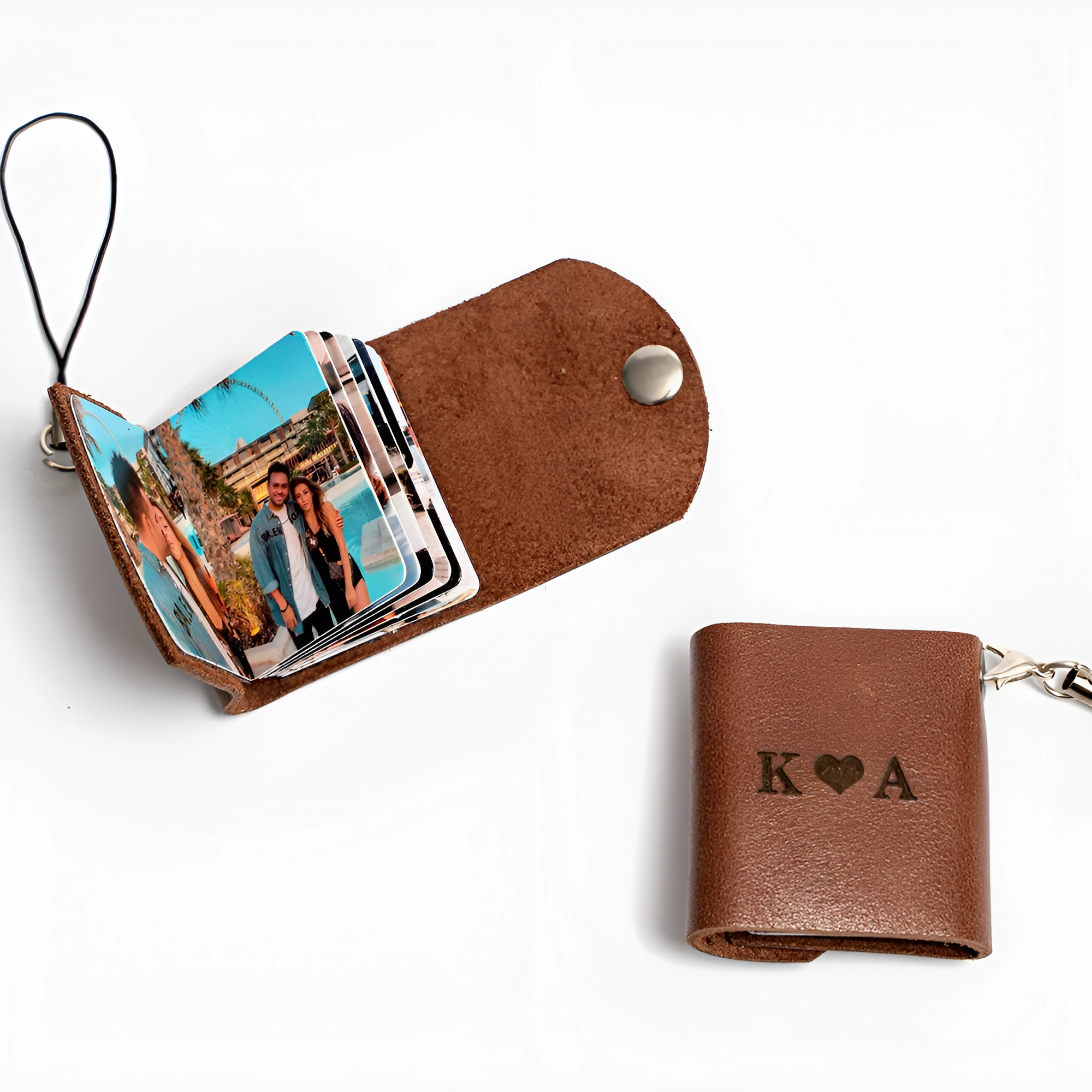 Valentines Day Mini Photo Album Keychain