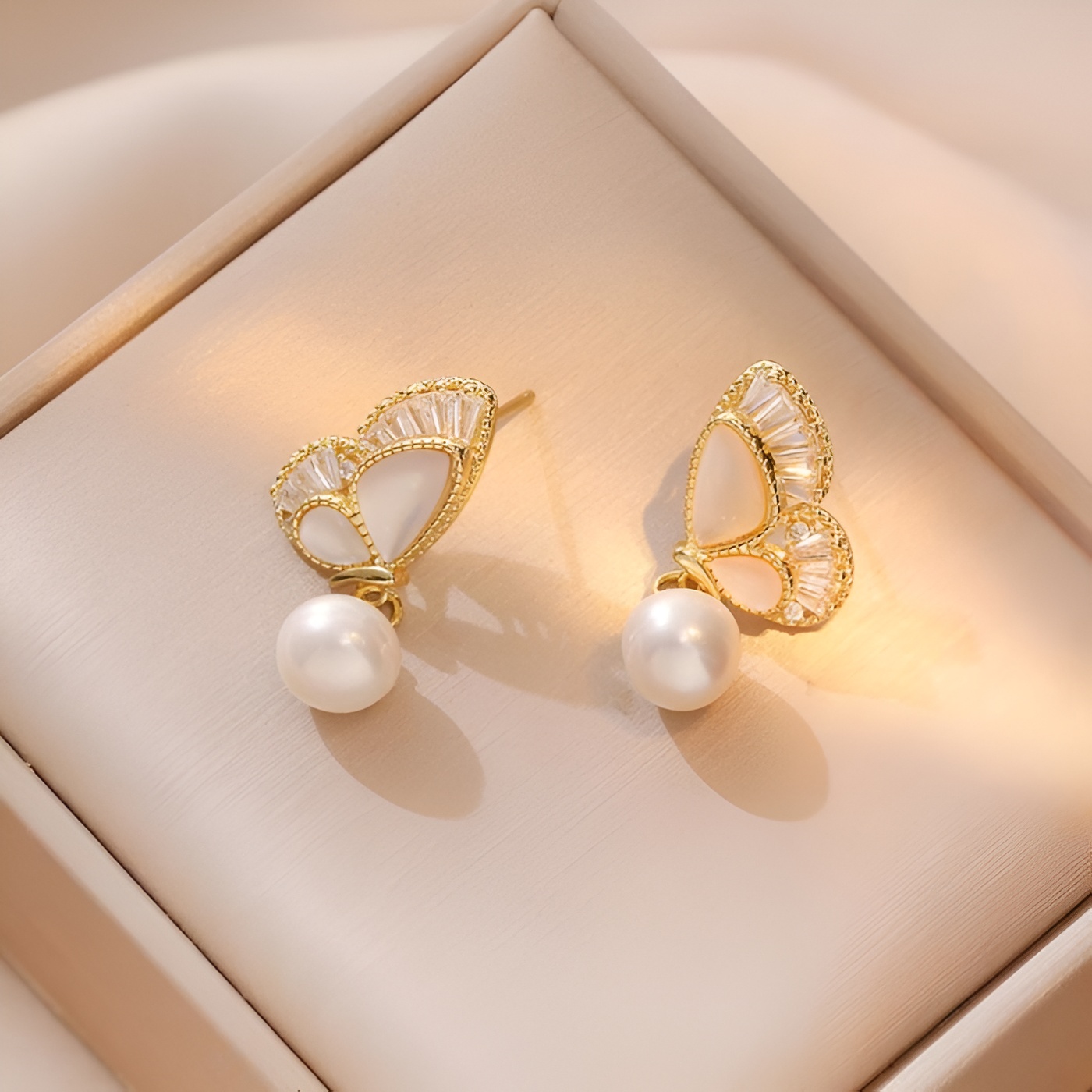 Chalcedony Band Ring With Accents