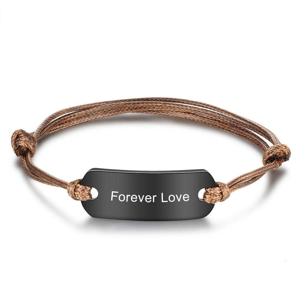 Custom Engrave Name Bar Bracelets For Men-Florence Scovel