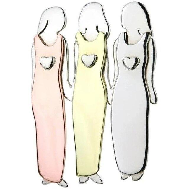 Sister Forever Love Heart Pin - Perfect Gift-Florence Scovel