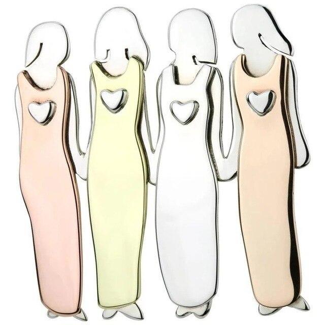 Sister Forever Love Heart Pin - Perfect Gift-Florence Scovel