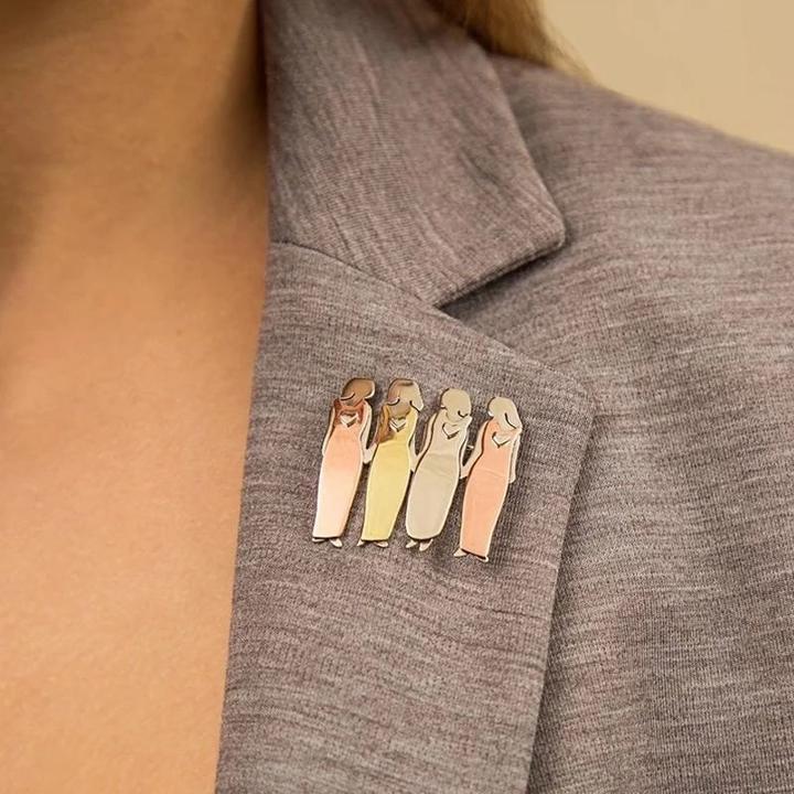 Sister Forever Love Heart Pin - Perfect Gift-Florence Scovel