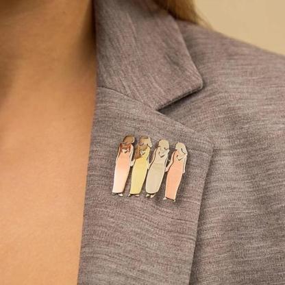 Sister Forever Love Heart Pin - Perfect Gift-Florence Scovel