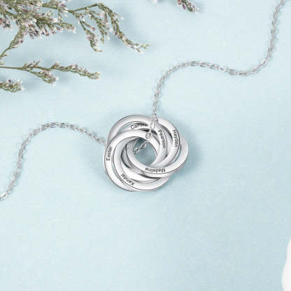 Personalized 6 Names Engraved Necklace for Women-Florence Scovel