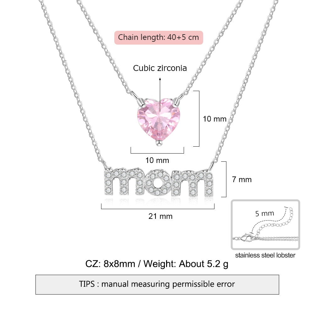Personalized Layered Necklaces & Pendants With Zirconia-Florence Scovel