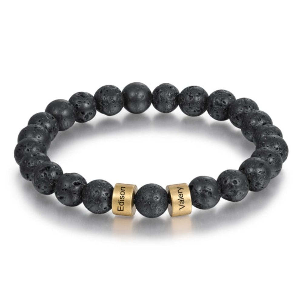 Personalized 2 Namea Engraving Bracelet For Men-Florence Scovel