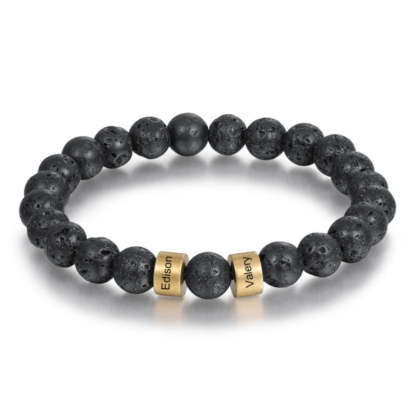 Personalized 2 Namea Engraving Bracelet For Men-Florence Scovel