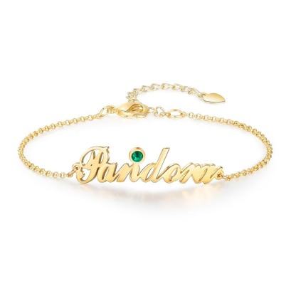 Custom Made Name Engraved Anklets Bracelets For Women-Florence Scovel