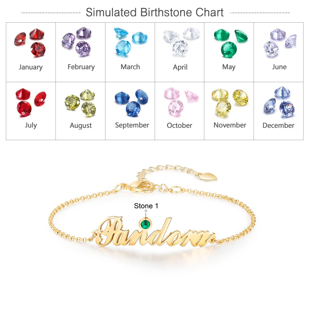 Custom Made Name Engraved Anklets Bracelets For Women-Florence Scovel