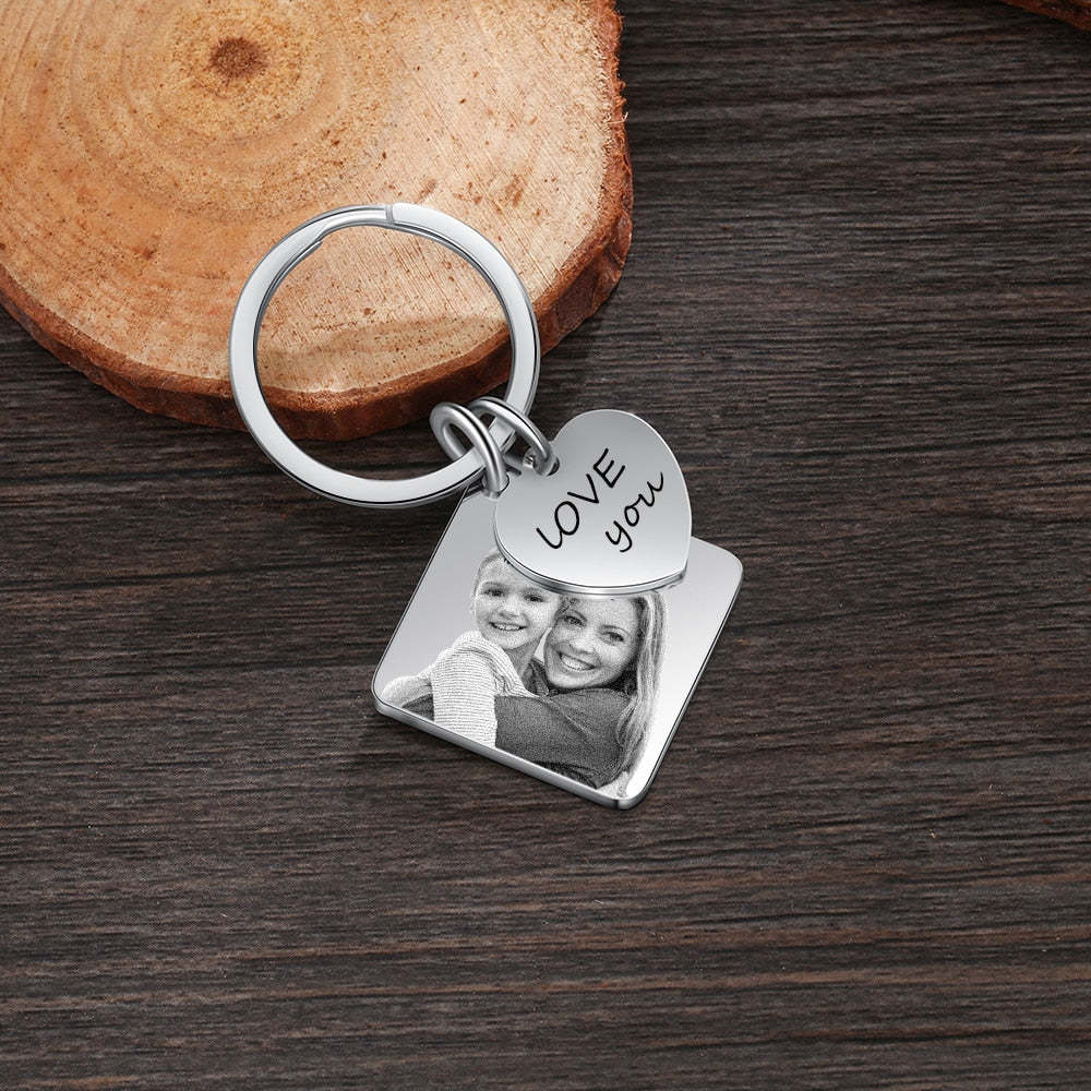 Custom Name And Date Engraved Calendar Keychains-Florence Scovel