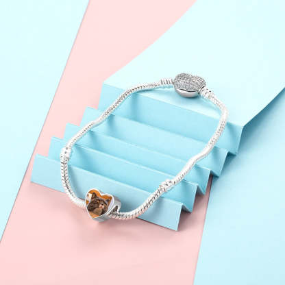 Personalized Charms Custom Photo Heart-Shape Beads For Women-Florence Scovel