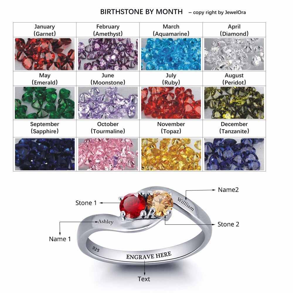 Personalized Love Promise Ring Simple 925 Sterling Silver Cubic Zirconia Ring Valentine's Day Gift-Florence Scovel