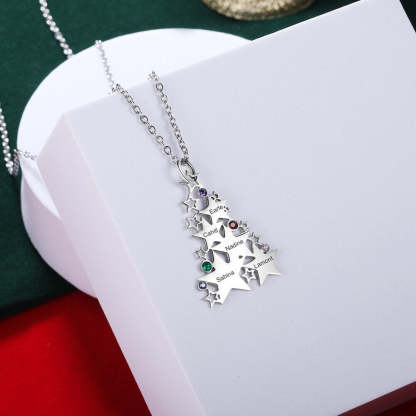 Personalized Birthstone Multiple Star Necklaces For Women-Florence Scovel