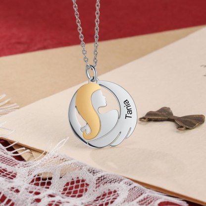 Personalized Name Engraved Wing Necklace-Florence Scovel
