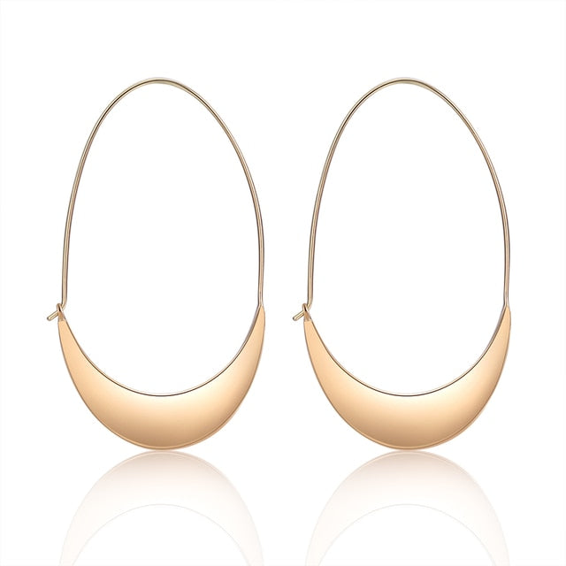 Personalized Geometric Style Engraved Name Hoop Earrings for Women-Florence Scovel