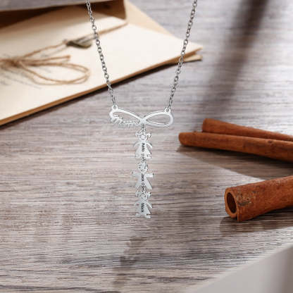 Infinity Necklace Charm Stainless Steel Pendant-Florence Scovel