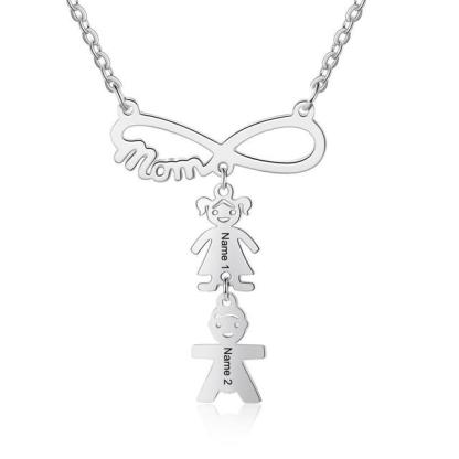 Infinity Necklace Charm Stainless Steel Pendant-Florence Scovel