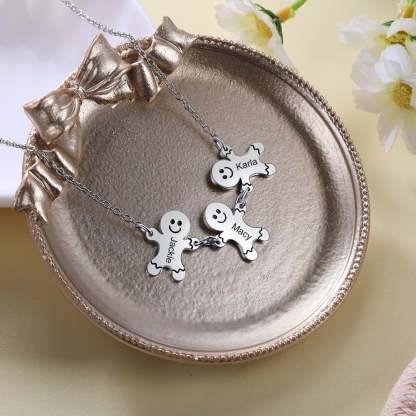 Personalized Engraving Family Name Gingerbread Man-Florence Scovel