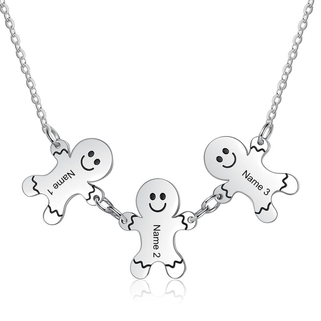 Personalized Engraving Family Name Gingerbread Man-Florence Scovel