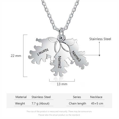 Personalized Engraved Necklace Charms Custom Pendant-Florence Scovel