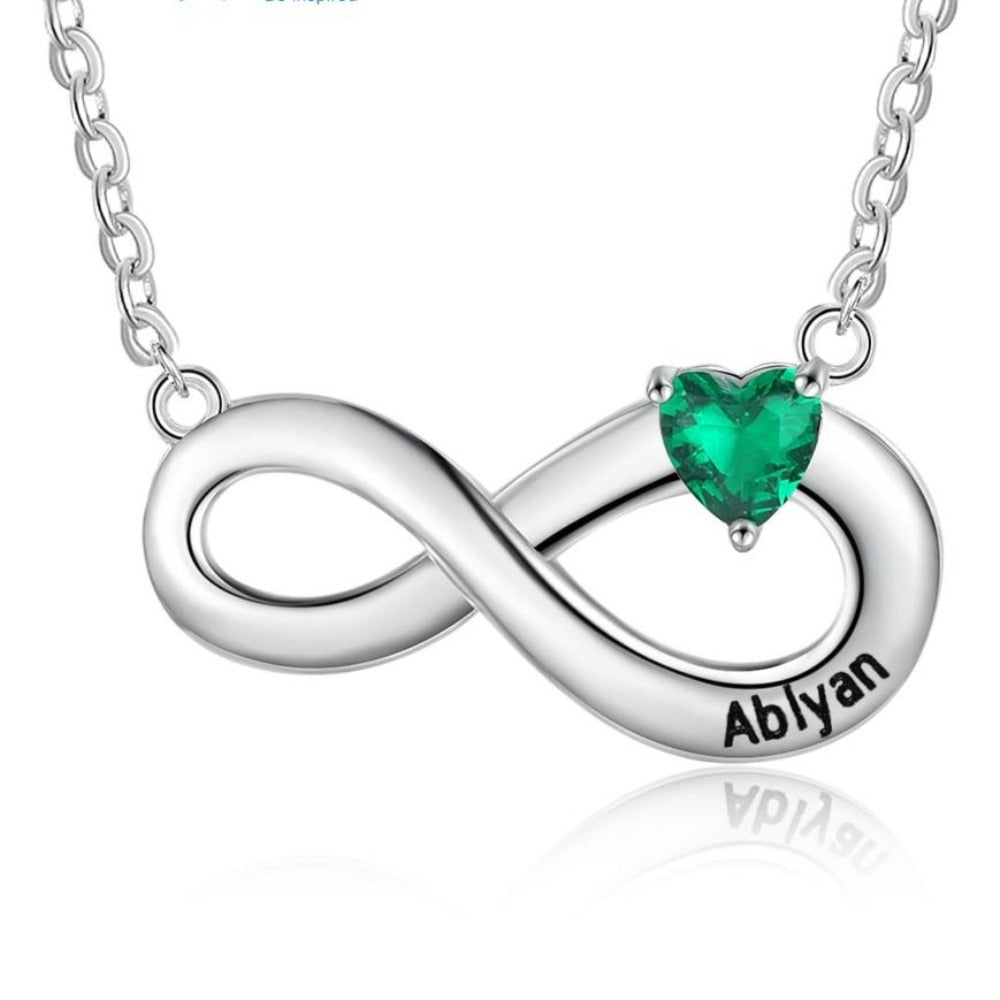 Personalized Necklace Infinity Pendant Romantic Jewelry for Women-Florence Scovel