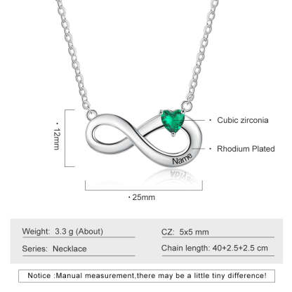 Personalized Necklace Infinity Pendant Romantic Jewelry for Women-Florence Scovel