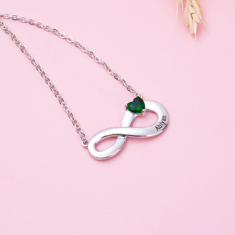 Personalized Necklace Infinity Pendant Romantic Jewelry for Women-Florence Scovel