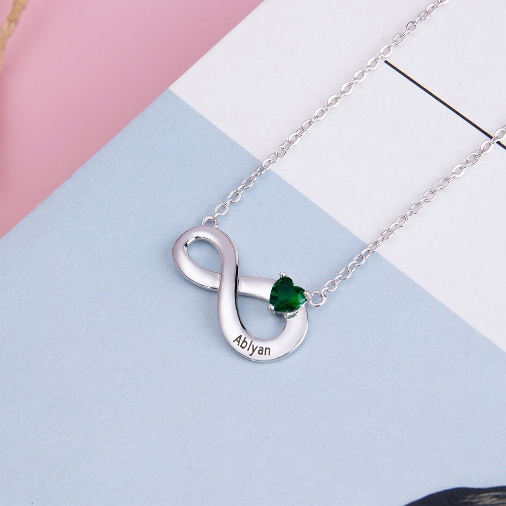 Personalized Necklace Infinity Pendant Romantic Jewelry for Women-Florence Scovel